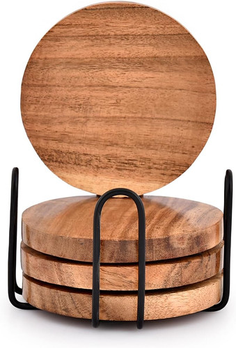 Acacia wood coasters for - wood,