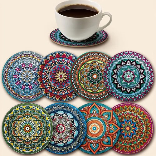 Mandala coasters wooden - coasters,,