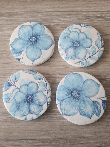 Set handmade clay floral - handmade,