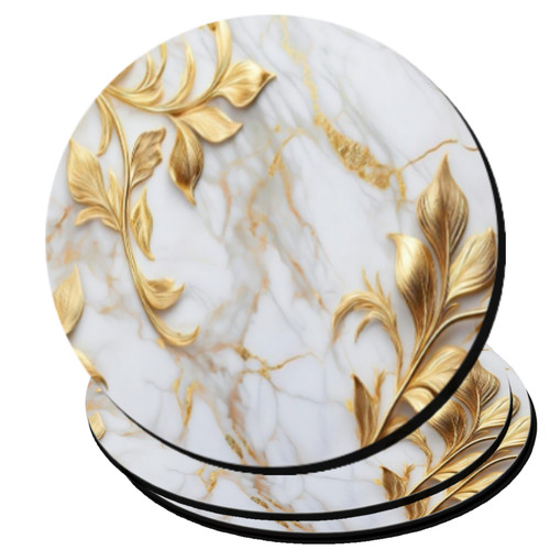Coasters golden marble - golden,