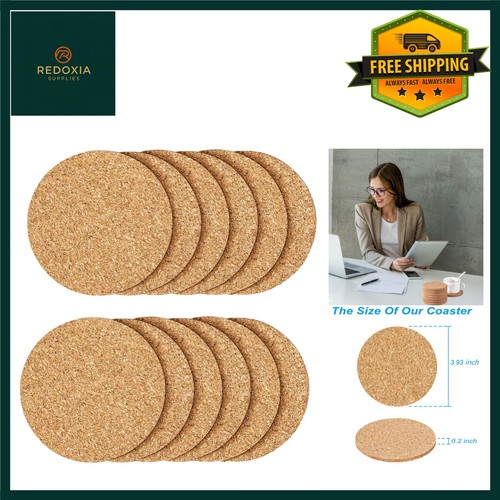 Round cork drink - round, coasters