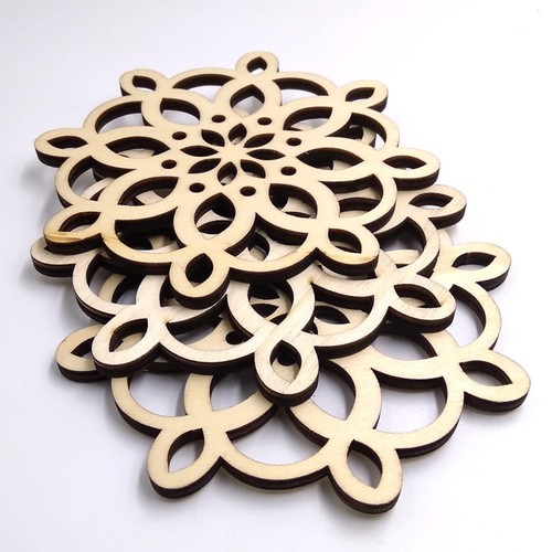 Pcs wood coasters drinks - 3,