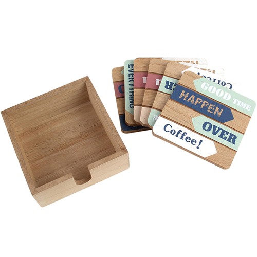 Coaster set with - coaster, holder