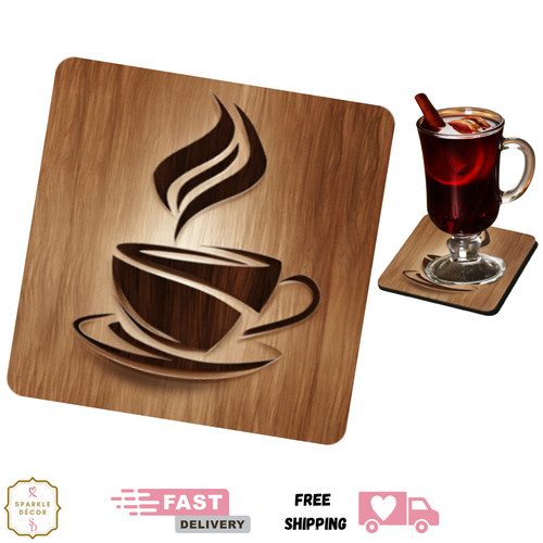 Coasters coffee cup art - coffee,