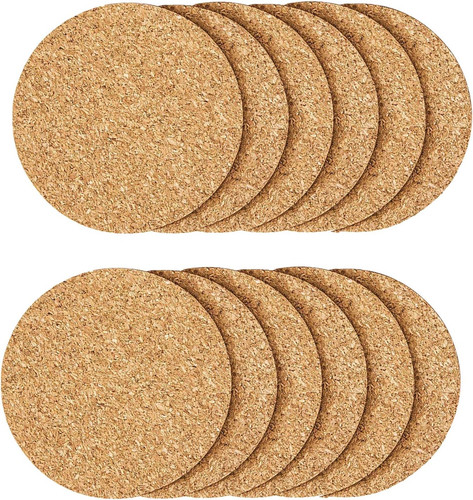 12pcs cork coasters coaster - 12pcs, coasters,