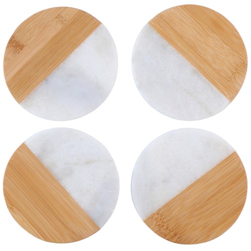 Set coasters wooden - set,