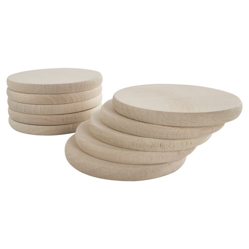 Plain beechwood round - plain,