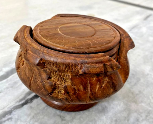 Handmade round wooden - handmade,