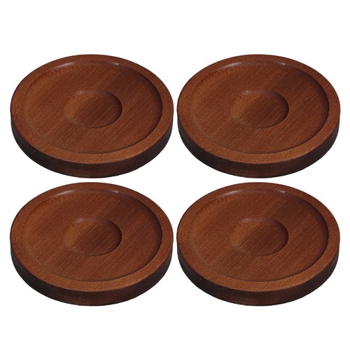 4pcs reusable wooden drink - 4pcs,