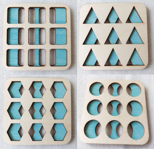 Wooden retro shapes drinks - retro,