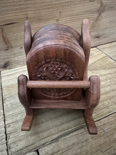 Set wooden coaster - of,