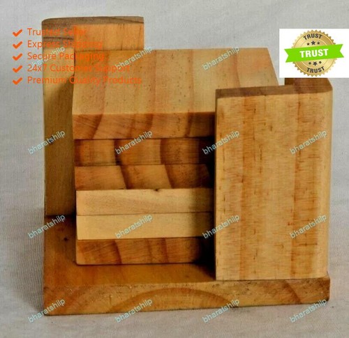 Wooden drink coasters - wooden,