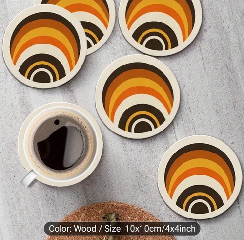 70s circles coasters - 70s,