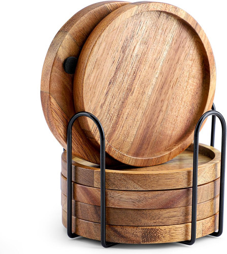 Acacia wood coasters for - wood,